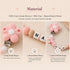 Customizable Silicone Pacifier Clip for Boys and Girls (Purple)
