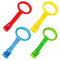 4pcs Plastic Baby Crib Pull Rings, Kids Walking Exercises Assistant Stand Up Rings for Infant Baby Toddler Practice Tool