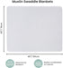 lasoftan 40 30 inches, 2 Jersey Swaddle Blanket, Ultra Soft Stretchy Receiving Blanket, Baby Girl Newborn Rainbow