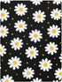 CZXW 52" 28" Black White Daisy Crib Sheets Fitted x Natural Cotton Soft & Breathable for Baby Crib Mattress