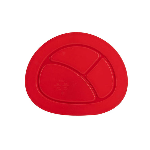 6 (Pack 2) Nuby Silicone Sure Grip Miracle Mat, Fits Most High Chairs, M+, Red