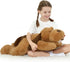 Plush,31 inches MaoGoLan Giant Dog Large Stuffed Animal Dog,Chocolate Brown Fluffy and Cuddly Stuffed Puppy Stuffed