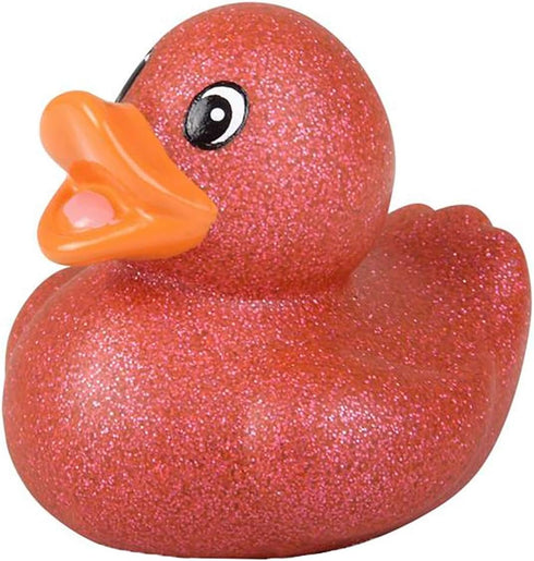 The Dreidel Company Glitter Rubber Duck Toy Assortment - Duckies for Kids, Bath Birthday Gifts, 2" (20-Pack)
