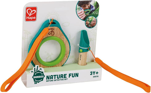 Hape Nature Detective Set | Bamboo & Plant Plastic Detective Playset, Green Nature Exploration Toys for Outdoor Games.