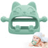 Baby Teething Toys for 0-6 Months, Silicone Teether Chew Mitt for Teething Relief, Perfect Baby Shower Gifts (Cartoon