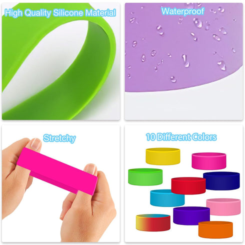 Gamanor 1-15 Personalized Baby Bottle Labels for Daycare School Custom Kids Water Bottle Name Bands Customized Engraved