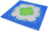 Feleph 4 Pieces Classic Blue Baseplate for City Road, Beach, Ocean Island, 10 x 10 Inches, Compatible with All Major