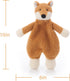 Apricot Lamb Stuffed Animals Security Blanket, Yellow Fox Infant Nursery Character Blanket, Luxury Snuggler Plush