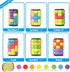 Magic 3D Puzzle Cube, Rainbow Fidget Toys, Educational Games for Kids and Adults