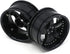 hobbysoul 2pcs RC 1/10 Aluminum Alloy Wheel Rims, Hex 12mm Adjustable Offset Black for 1:10 RC On Road Cars