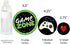 Giant Circle Confetti - Big Dot of Happiness Game Zone - Pixel Video Game Party Decorations - 27 Count