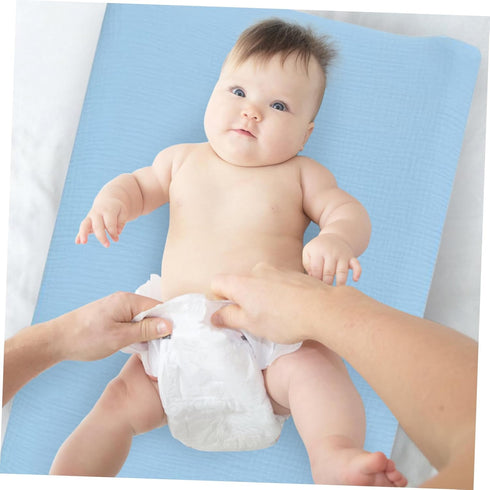 Set Washable Cotton Changing Pad Covers - Removable Diaper Changing Pad Cover