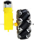 DIY Mecanum Wheel Robot Kit Parts, 4WD Omnidirectional Wheels Smart Robot Car Chassis Educational Toy