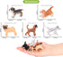 Volnau Dog Figurines Animal Toys - 10PCS Mini Puppy Figures for Kids, Toddlers Decorations, Educational Cake Topper Set