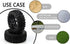 JIUWU High-Performance 4-Pack RC Off-Road 17mm Hex Wheels and Tires, 1/8 Scale RC Vehicle Durable Construction