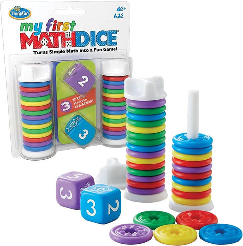 ThinkFun My First Math Dice, Engaging Counting Game for Kids, Enhances Math & Number Skills for Ages 3+
