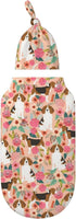Xsovgoi Soft Cotton Newborn Receiving Blankets,Beagles Pet Dog Baby Girl Swaddle Blanket Set