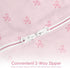0-2 Pack 2) Baby Swaddle Months, Cotton Arm-In Zipper Sleep Sack, Wearable Blankets Wrap for Newborn Infant Girls (Bow