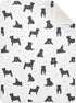 KICPOAY Pug Dog Black Baby Swaddle Blanket for Boys and Girls, Muslin Baby