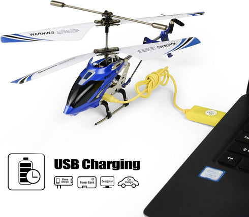 S107/S107G 3CH 3.5 Cheerwing Phantom Channel Mini RC Helicopter with Gyro Blue