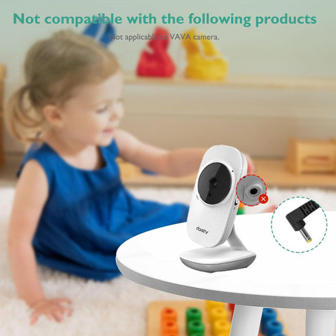 Power Cord for VTech Baby Monitor VM901, VM919HD, VM819, Replacement 5V Charger Adapter Cable for Parent Unit