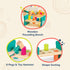 B. toys Wooden Shape Sorter, Pounding Bench for Shape Sorting, Classic Toys for Toddlers 2 Years +