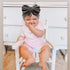 YanJie Leopard Baby Girl Hair Bow Headbands, Soft Velvet Baby Bows, Newborn Handmade Hair Accessories, Wide Headwraps