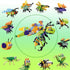 12 PCS Pre Filled Easter Eggs with Insect Building Blocks, Mini Toys for Kids Party Favors and Basket Stuffers