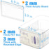 Ugotfeels (2 Pack) Breastmilk Storage Container with Freezer Flattener Kit, Large Capacity Organizer Bins