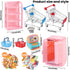 DULEFUN 143pcs Mini Shopping Cart Basket Miniature Food Drink Bottle Toys, Supermarket Shelve Metal Handcart Cash