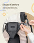 HOMEAL Booster Seat for Kitchen Chair, Breathable Toddler Booster Seat for Dining Table with Backrest and Adjustable