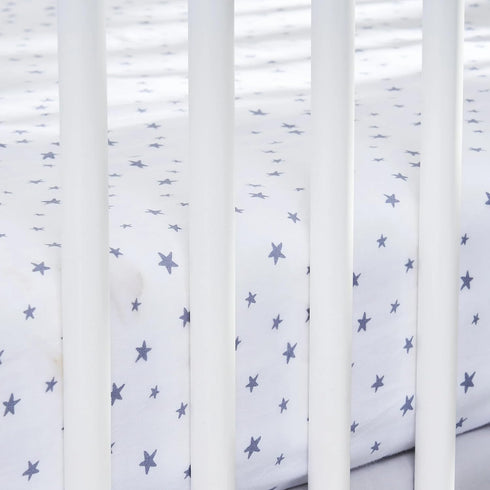 Generic 2-Piece 100% Set, Fitted Crib Sheets for Baby, Cotton Crib Mattress Sheets, Unisex Baby Crib Bedding Crib