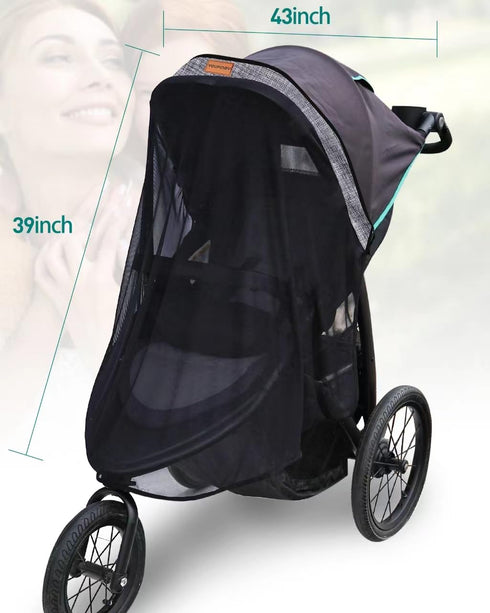 Youpinby 97% Stroller Sun Shade - Universal Stroller Sun Shade for Travel Strollers, Jogging Strollers; Baby