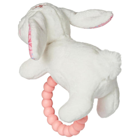 Mary Meyer Bella Bunny Soft Baby Rattle with Soothing Teether Ring, 6-Inches