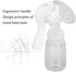Shanrya Breast Pump, Adjustable Suction Silicone Hand Pump Breastfeeding, Portable Manual Breast Pump for Nursing