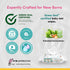 CutetotZ 99% 100% 6 Packs (480 Organic Baby Wipes- Pure Water, Green Seal Certified, Plastic-Free, Biodegradable