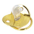 Gold Letter Infant Pacifier, Personalized Bling Pacifier with Clip for Girl Boys Baby Home Travel Essential Baby Shower