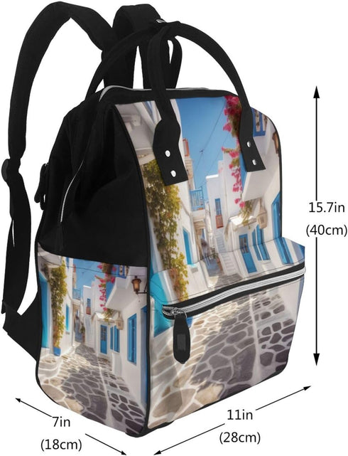 KHIRY Backpack Mummy Backpack Diaper Bag Nappy Baby Bag Black and white tiger Multifunction Changing Bags for Travel