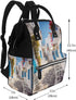 KHIRY Backpack Mummy Backpack Diaper Bag Nappy Baby Bag Black and white tiger Multifunction Changing Bags for Travel