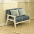 Set 1/12 iLAND Dollhouse Couch and Miniature Sofa with Mini Houndstooth Cushions, Dollhouse Furniture on Scale