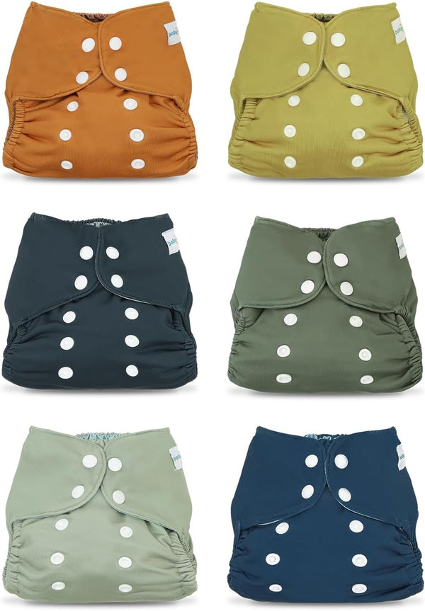 babygoal Baby Cloth Cover for Prefolds,Flats or Fitted Diapers Adjustable, Reusable, Waterproof