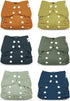 babygoal Baby Cloth Cover for Prefolds,Flats or Fitted Diapers Adjustable, Reusable, Waterproof
