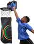 Indoor 2 in 1 Basketball Hoop and Laundry Hamper Set, Over the Door Hanging Clothes Hamper for Boy and Girl Rooms