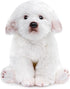 Tiny Heart Simulation Maltese Dog Plush Toys, Realistic 10inch Stuffed Animal for Kids Birthday Gifts and Home Decor