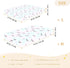 miaozhen 1 Pack 52x28 Cotton Crib Sheets for Baby Boys Girls Comfy Breathable Bat Lightening Offwhite Newborns Crib