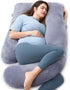 Generic 57-inch U-Shaped Pregnancy Pillow Full Body Maternity Pillow for Sleeping, Back, Hip & Belly Support Grey