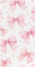 CZXW Watercolor Bows Pink Crib Sheets Fitted 52" x 28" Natural Cotton Soft