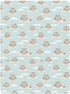 miaozhen 1 Pack 52x28 Cotton Crib Sheets for Baby Boys Girls Soft Breathable Cute Cartoon Beach Owl Aqua Toddler Bed