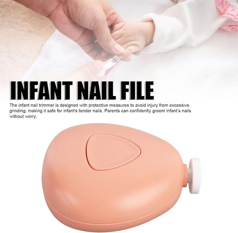 YFSAN Trimmer 6 Electric Infant Nail Scratch Proof Electric Safe Infant Nail File Grooming Kit with Grinding Heads