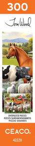 300 Ceaco - Tom Wood - Farm Animal Friends - Oversized Piece Jigsaw Puzzle
